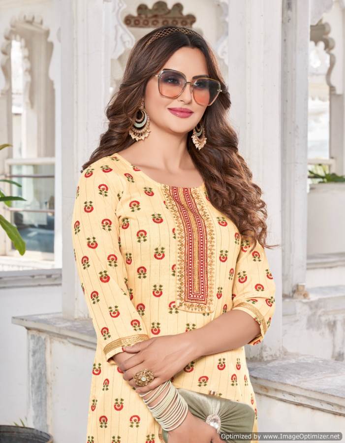 Celebration 2 Fancy Designer Ethnic Wear Rayon Kurti With Bottom Collection